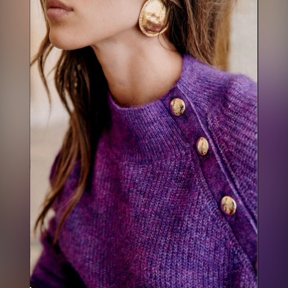 Sezane Sweaters - Sezane Trudy Jumper Purple - Size S